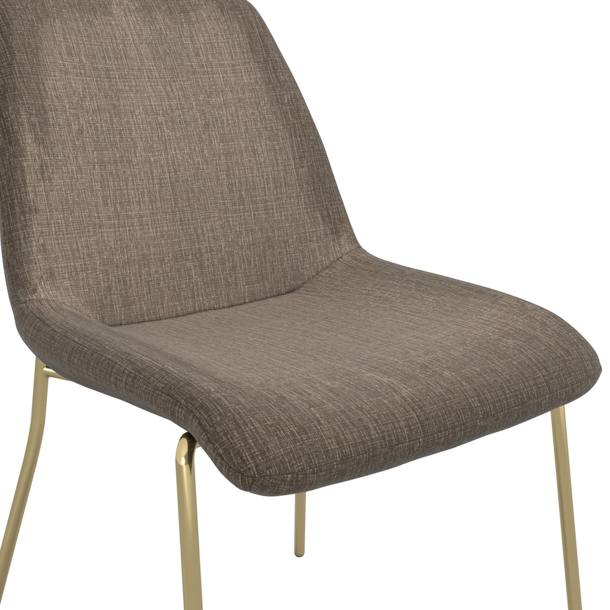 Carlo Dining Chair - Taupe & Gold