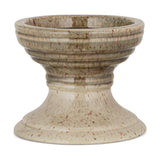Cabra Small Pillar Candle Holder - Olive & Natural