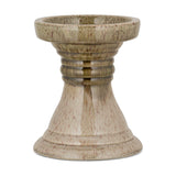 Cabra Large Pillar Candle Holder - Olive & Natural