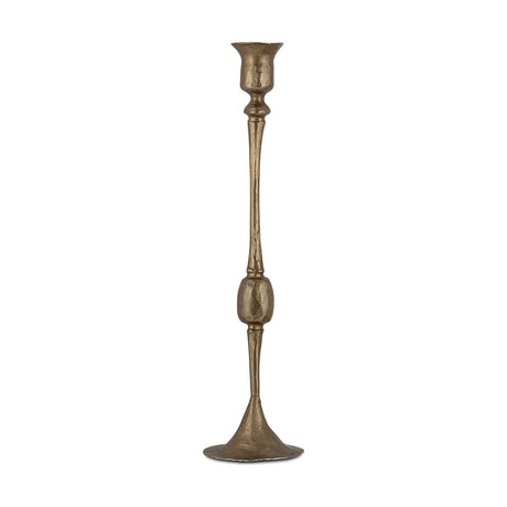 Chaipat Small Candlestick - Antique Brass