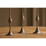 Chaipat Small Candlestick - Antique Brass