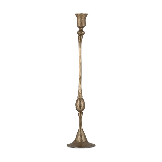 Chaipat Medium Candlestick - Antique Brass