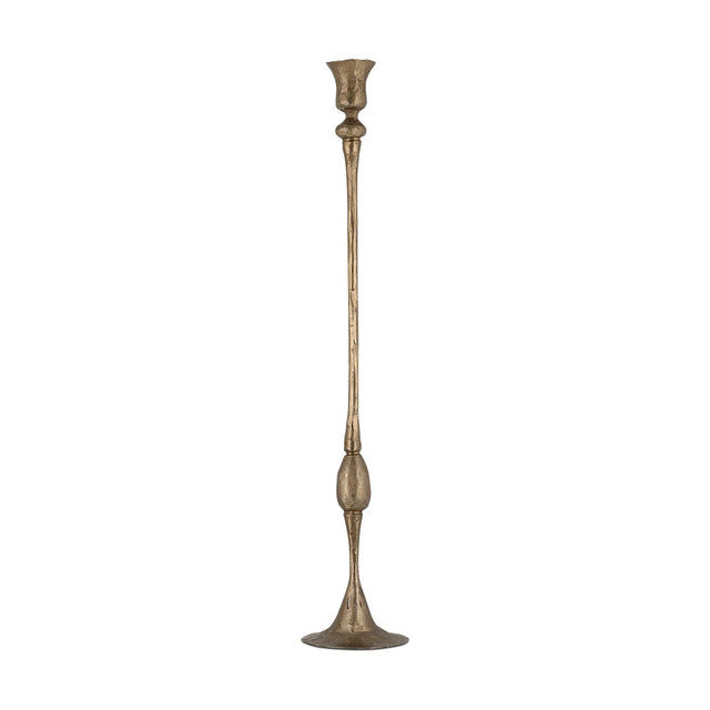 Chaipat Large Candlestick - Antique Brass