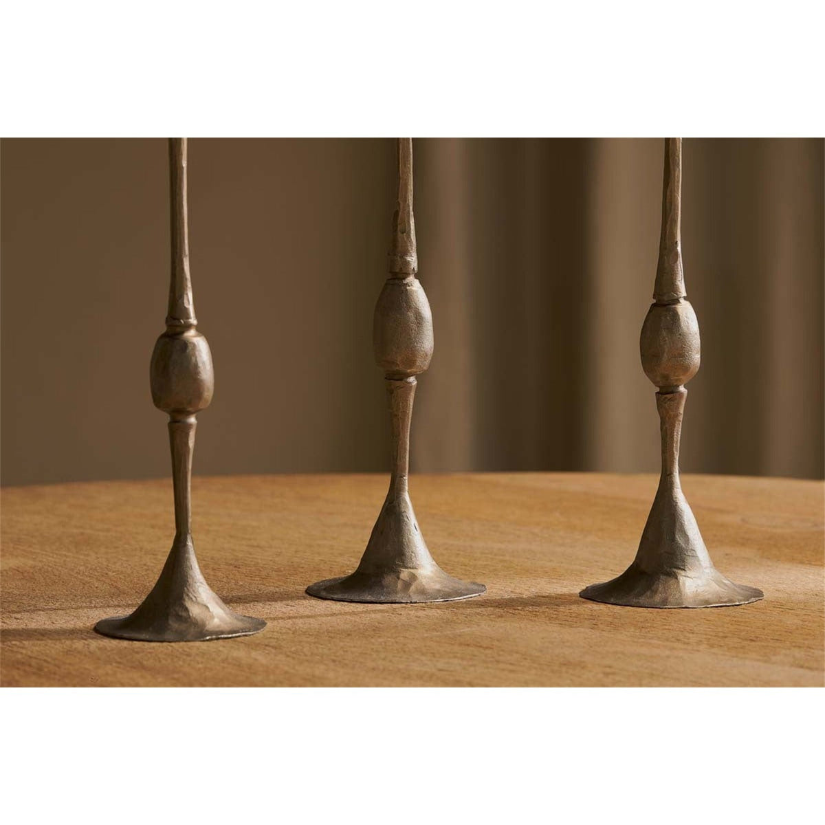 Chaipat Large Candlestick - Antique Brass