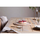 Recycled Glass Dome and Mango Wood Board - Clear