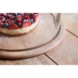 Recycled Glass Dome and Mango Wood Board - Clear