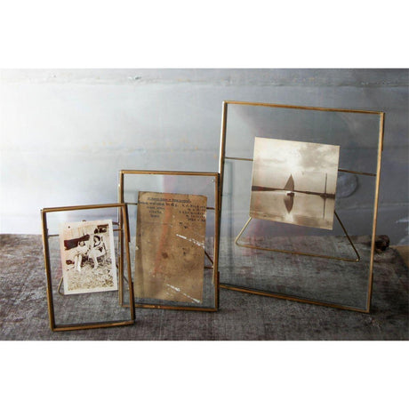 Danta 5 x 7 Glass Photo Frame - Antique Brass