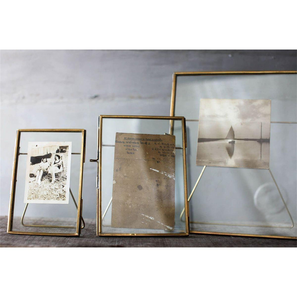 Danta 8 x 10 Glass Photo Frame - Antique Brass