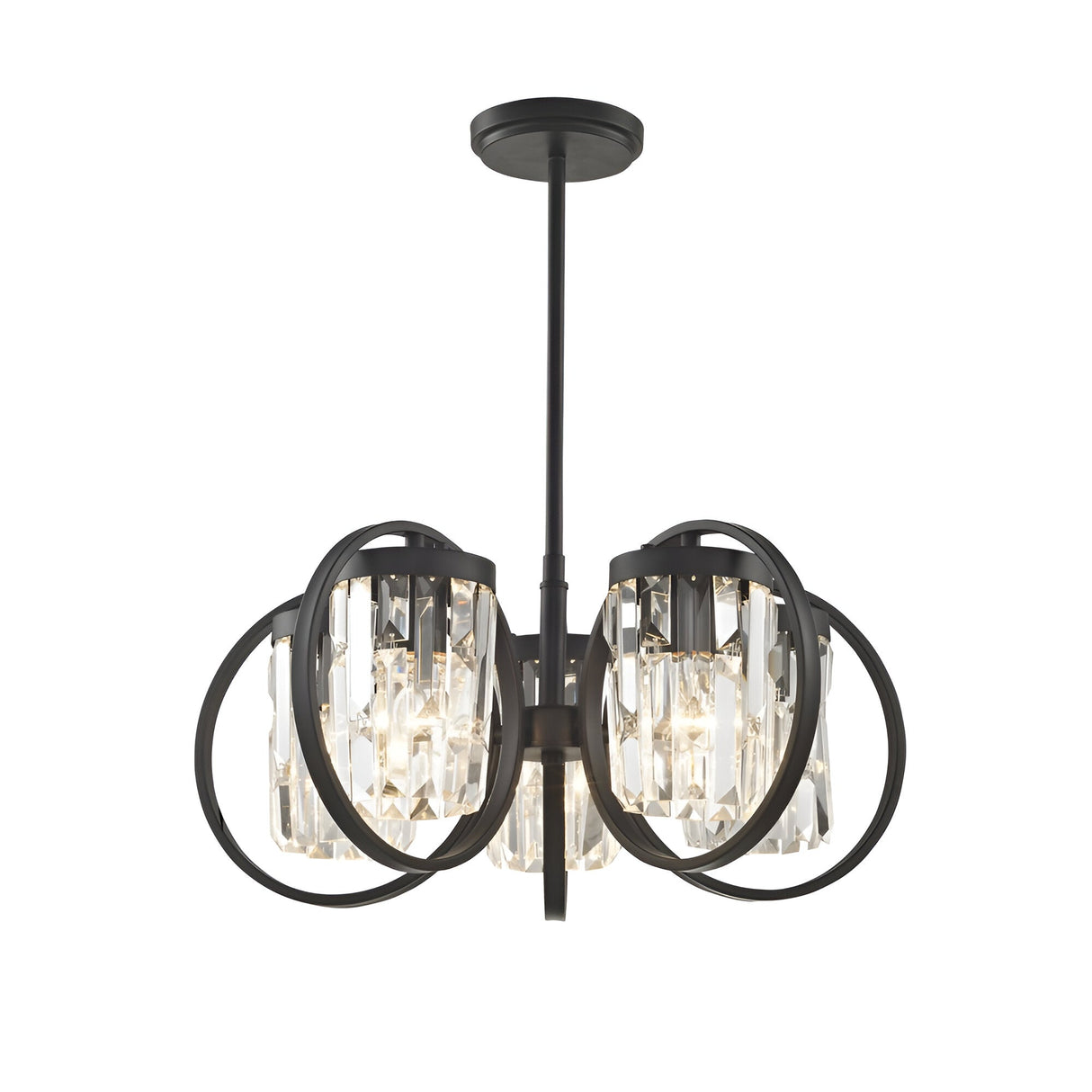 Talvia 5 Light Pendant/Flush Light - Black