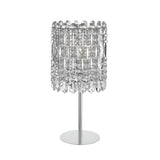Allara 1 Light Crystal Table Lamp - Chrome