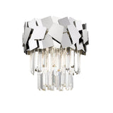 Selia 4 Light Laser Cut Crystal Flush Light - Chrome