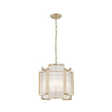 Coral 3 Light Pendant Light - Matt Gold