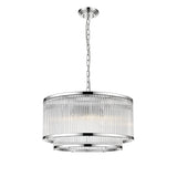 Coral 5 Light 2-Tier Chandelier - Chrome