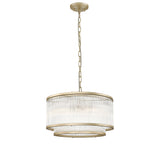 Coral 5 Light 2-Tier Chandelier - Matt Gold