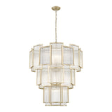 Coral 13 Light 3-Tier Chandelier - Matt Gold