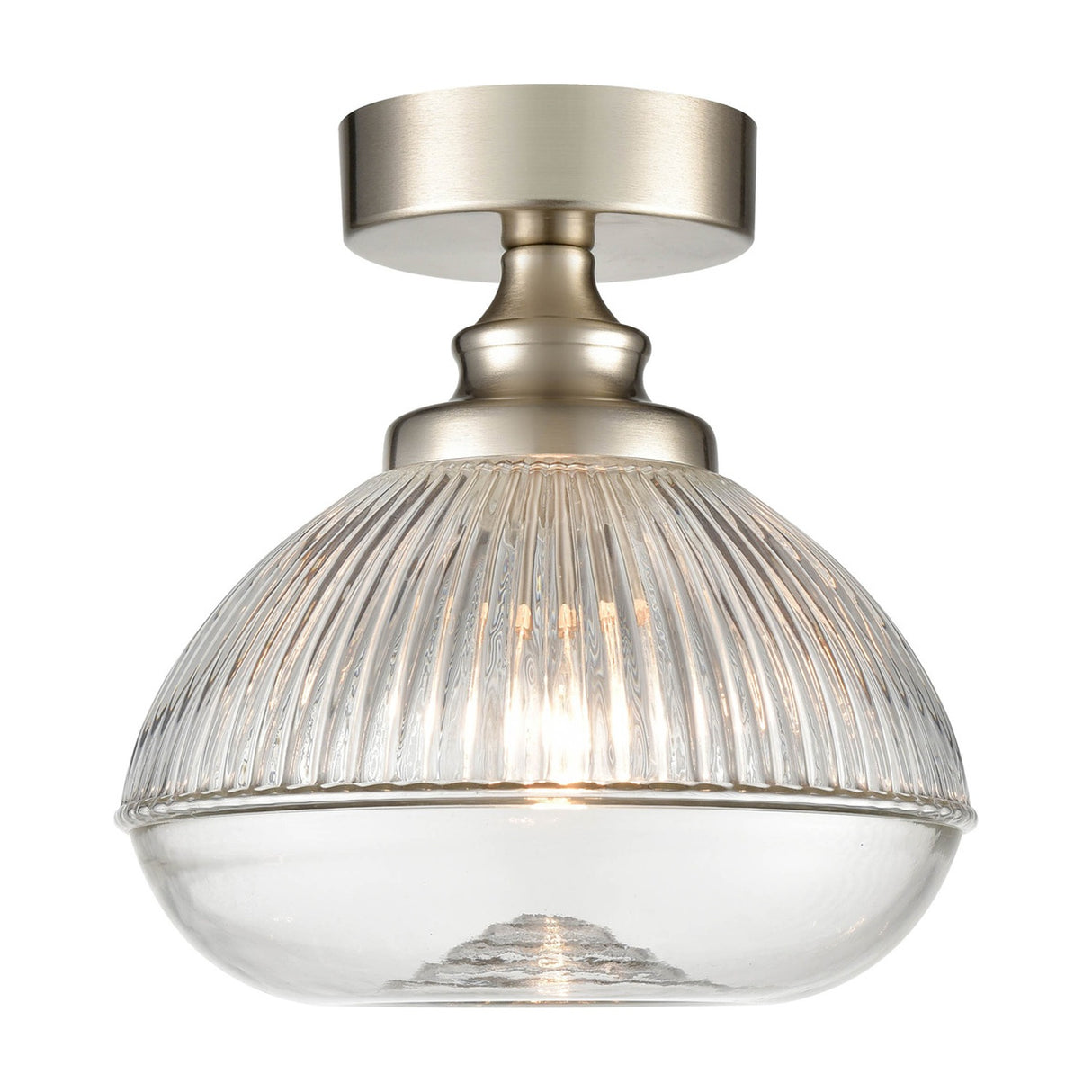 Acoste ceiling light in satin nickel finish