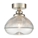 Acoste ceiling light in satin nickel finish