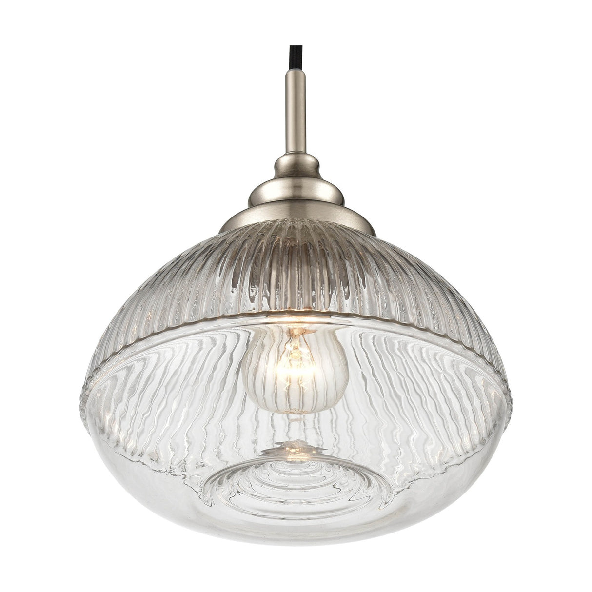 Acoste ceiling light in satin nickel finish, alternative view