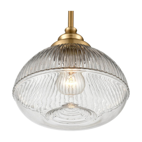 Acoste pendant light in brushed bronze finish, alternative view