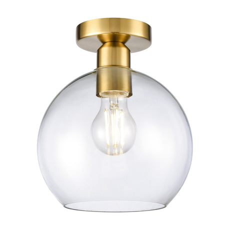Chalice ceiling light in brass finish