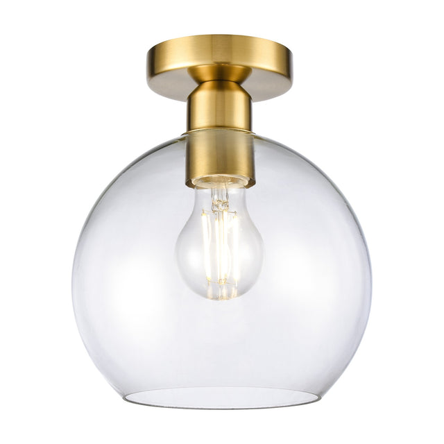 Chalice ceiling light in brass finish