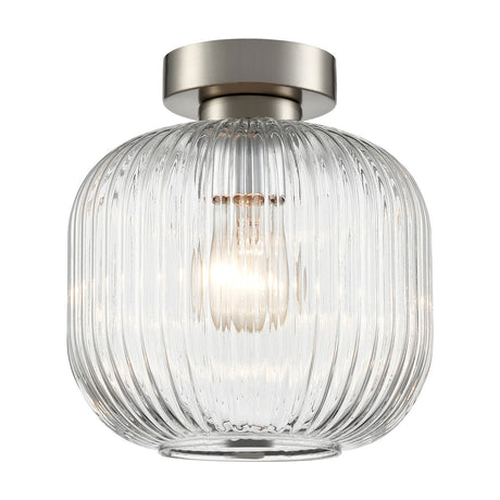 Mezcla ceiling light in satin nickel finish