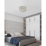 Lumina 5 Light Crystal Flush Light - Chrome