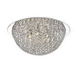 Lumina 6 Light Crystal Flush Light - Chrome