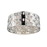 Solara 5 Light Crystal Flush Light - Chrome