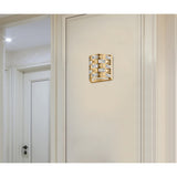 Solara 2 Light Crystal Wall Light - Gold