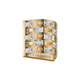 Solara 2 Light Crystal Wall Light - Gold