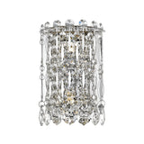 Allara 2 Light Crystal Wall Light - Chrome