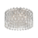 Allara 5 Light Crystal Flush Light - Chrome