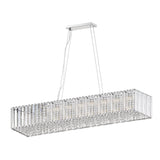 Dione 11 Light Crystal Island Suspension Light - Chrome