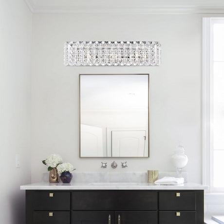 Dione 3 Light Crystal Wall Light - Chrome