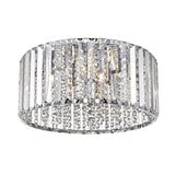 Dione 5 Light Crystal Flush Light - Chrome
