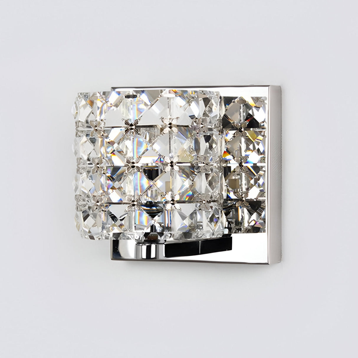 Vexa 1 Light K9 Crystal Wall Light - Chrome