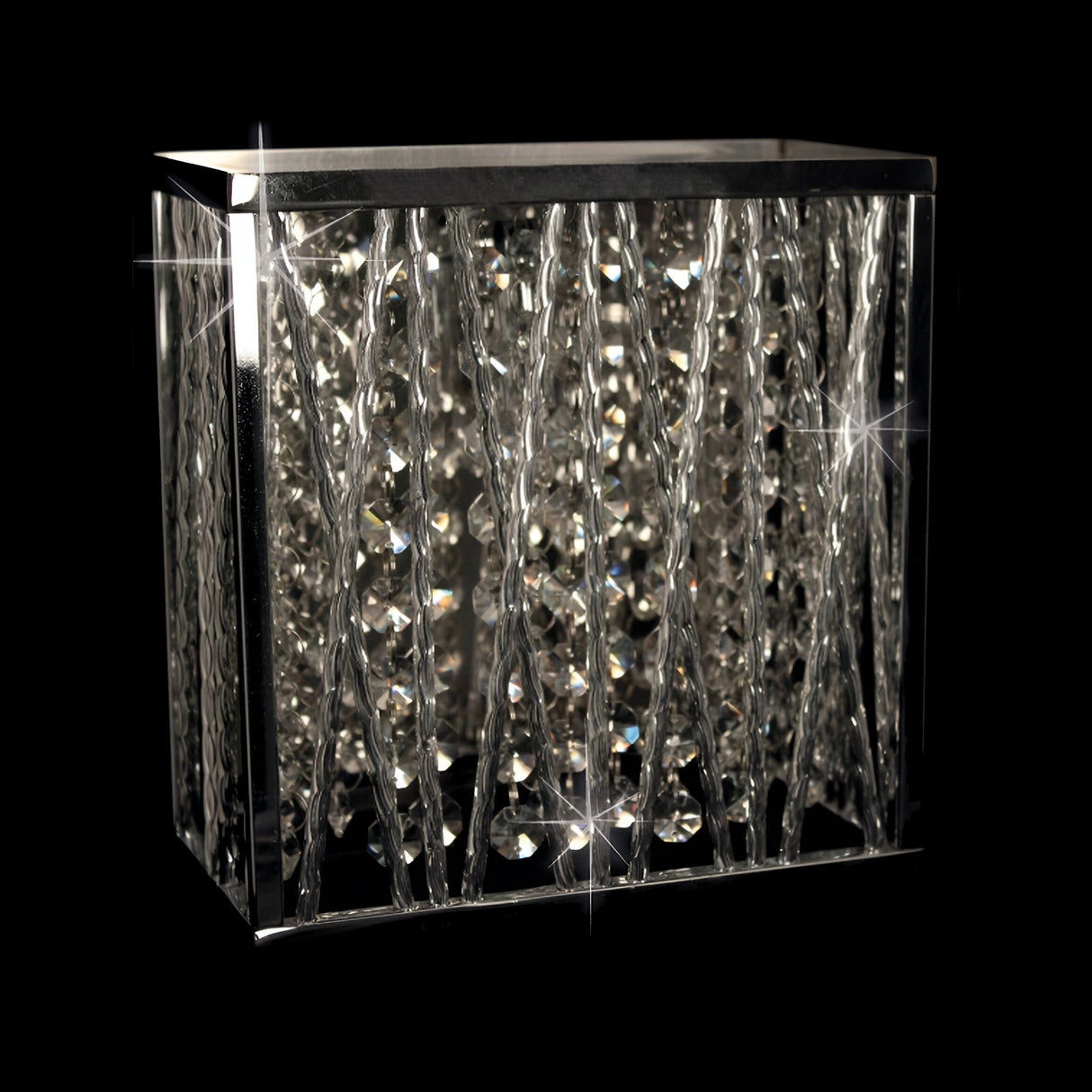 Melden 1 Light Crystal Wall Light - Chrome