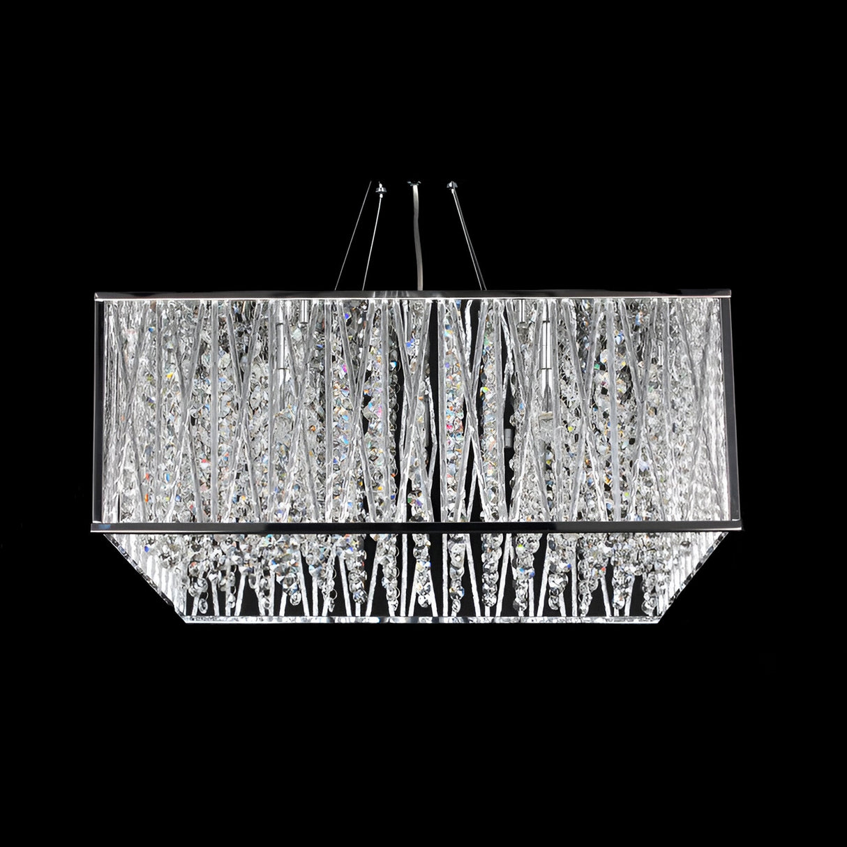 Melden 5 Light Crystal Suspension Light - Chrome