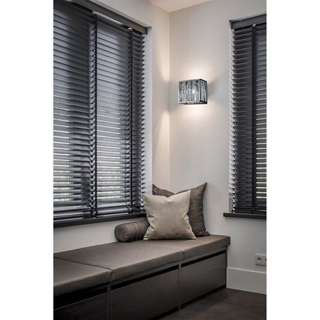 Melden 1 Light Crystal Wall Light - Chrome