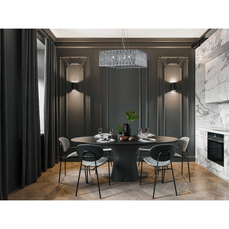 Melden 5 Light Crystal Suspension Light - Chrome