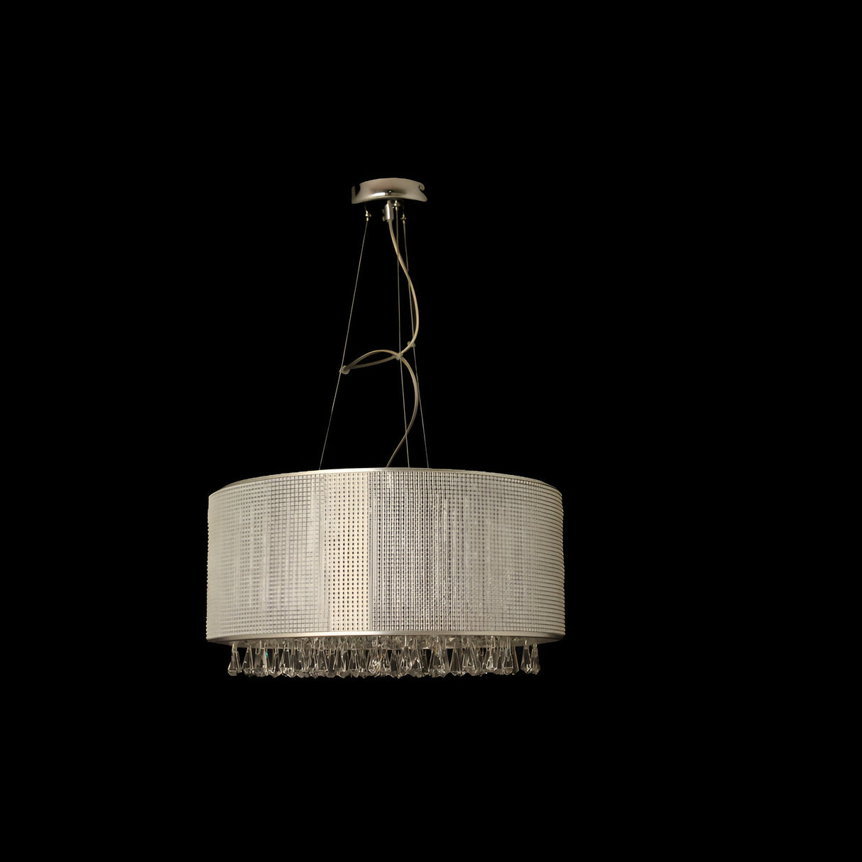 Lior 6 Light Crystal Droplet Pendant Light - Chrome