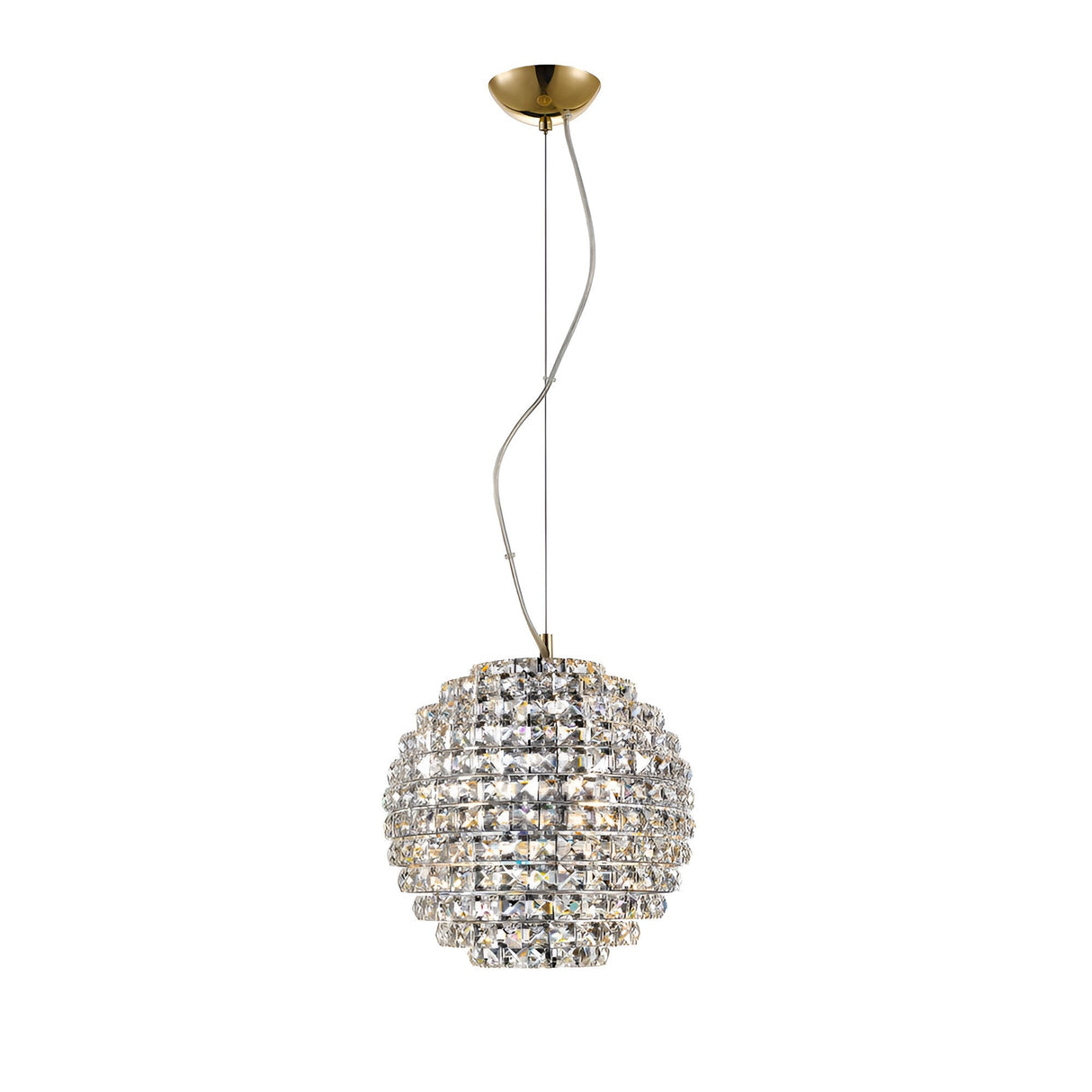 Nordan 4 Light Crystal Pendant Light - Gold