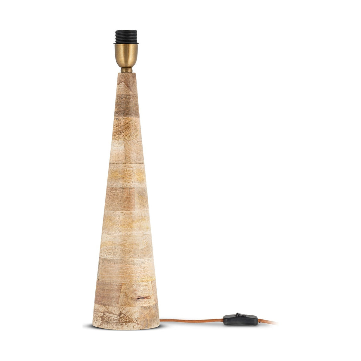 Chameli Mango Wood Table Lamp Base - Natural