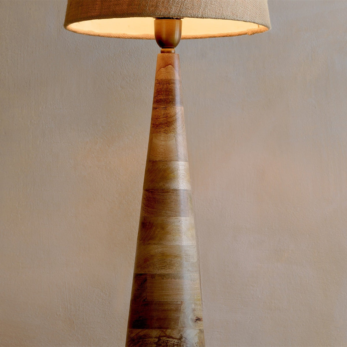 Chameli Mango Wood Table Lamp Base - Natural