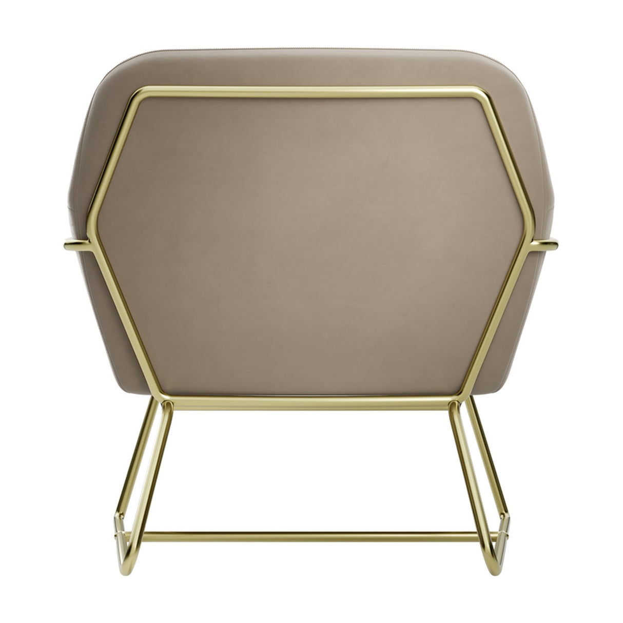 Charles Accent Chair - Beige and Gold