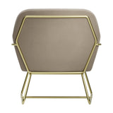 Charles Accent Chair - Beige and Gold
