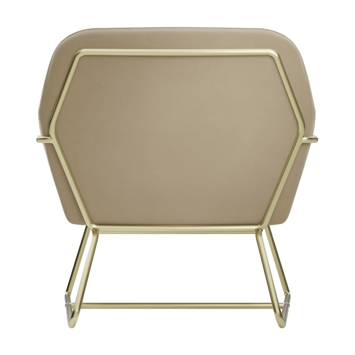 Charles Accent Chair - Beige and Gold