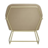 Charles Accent Chair - Beige and Gold