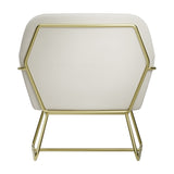 Charles Accent Chair - Cream with Gold